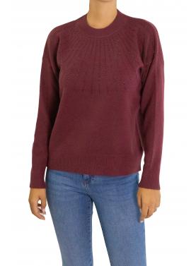 Maglione con brillantini tinta unita 